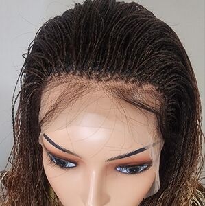 Micro braided human hair twist